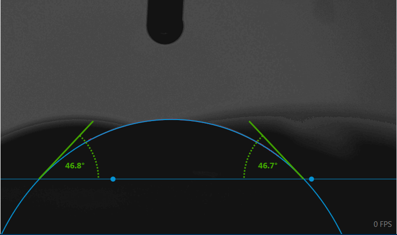 在昏暗模糊背景下準(zhǔn)確測量接觸角