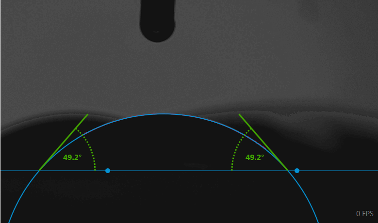 在昏暗模糊背景下準(zhǔn)確測量接觸角